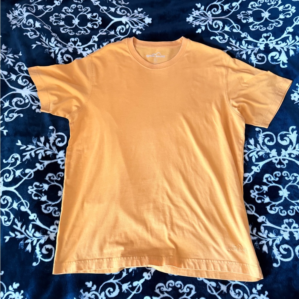 Eddie Bauer Short Sleeve Crew Tee in Mustard Yellow